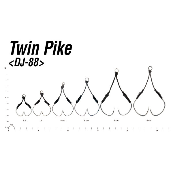 Крючок Decoy DJ-88 Twin Pike #01 3 шт/уп