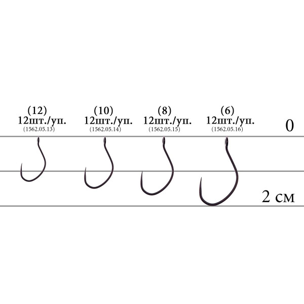 Decoy Hook AH-IX FLORIA #14 12 pcs/pack