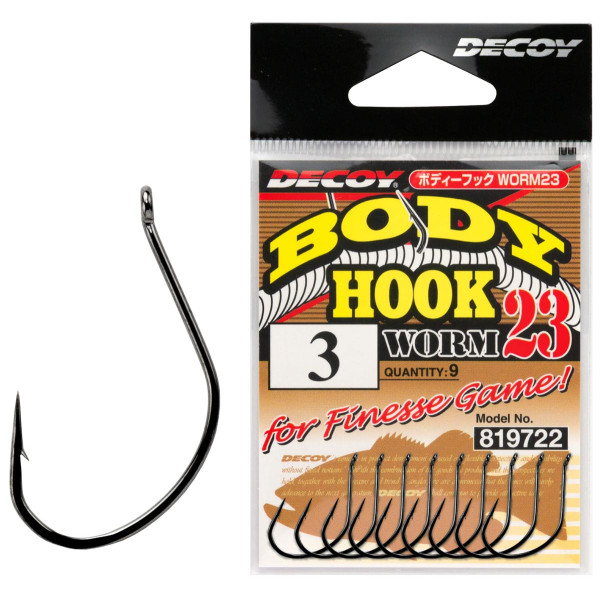 Гачок Decoy Worm 23 Body Hook #10 (10 шт/уп)
