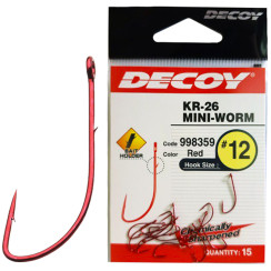 Decoy KR-26 Mini-Worm Hook #14 (15 pcs/pack)