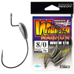 Decoy Worm126 Weighted Magnum Hook #6/0-5.0g (3 pcs/pack)