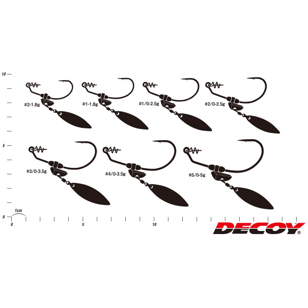 Монтаж Decoy Worm230G Makisasu Blade Gold #4/0-3.5g (2шт/уп)