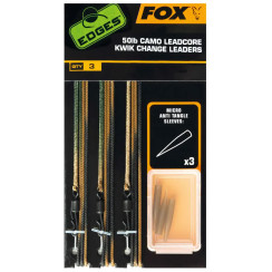 Оснастка карповая Fox International Camo Leadcore Kwik Change Leaders 50lb (3 шт/уп)