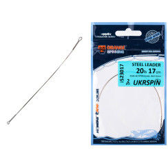 Ukrspin Orange Spinning steel leash AFW 15cm 9kg (20lb)/0.3mm