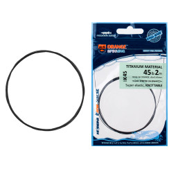 UKRSPIN Orange Spinning Titanium Leader, 2m, 6kg (12lb)/0.25mm