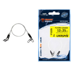 UKRSPIN Orange Spinning Fluoro Sunline 30cm 12kg (25lb)/0.6mm (2 pcs/pack)