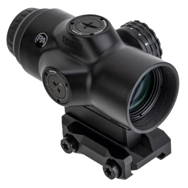 Primary Arms SLx 5X Micro Prism Scope with ACSS Aurora 5.56/.308 Yard Black Reticle