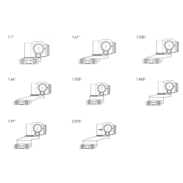 Primary Arms SLx 3X MicroPrism Sight with ACSS Raptor 7.62X39mm/300BLK Yard Black Reticle