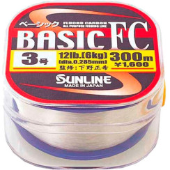 Sunline Basic FC Fluorocarbon 300m 0.285mm #3 12LB/6kg