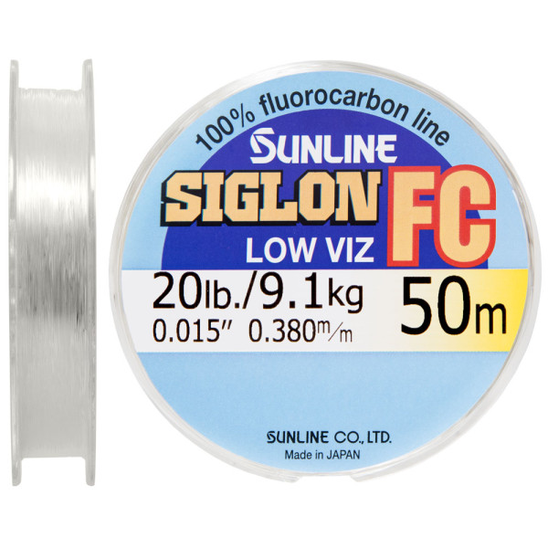Флюорокарбон Sunline SIG-FC 50м 0.38мм 20lb/9.1кг поводковий