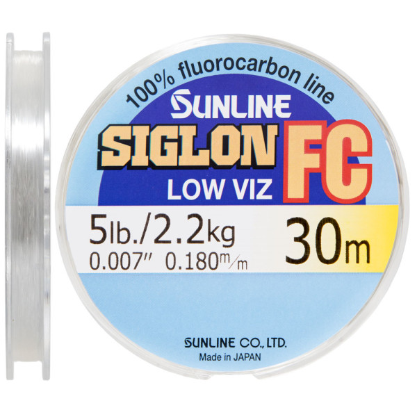 Флюорокарбон Sunline SIG-FC 30м 0.180мм 5lb/2.2кг поводковый