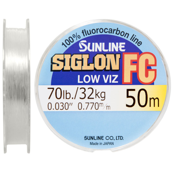 Fluorocarbon Sunline SIG-FC 50m 0.78mm 70lb/32kg leader