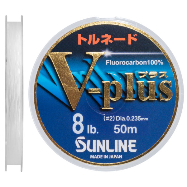 Sunline V-Plus Fluorocarbon 50m #2 0.235mm 8lb/4kg