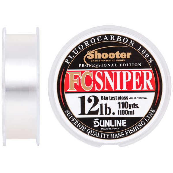 Флюорокарбон Sunline Shooter Sniper FC 100m 0.310mm 12lb/6kg