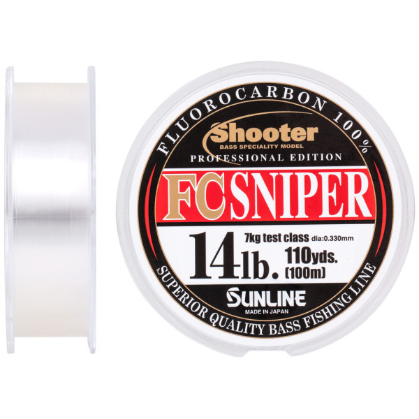 Флюорокарбон Sunline Shooter Sniper FC 100m 0.330mm 14lb/7kg