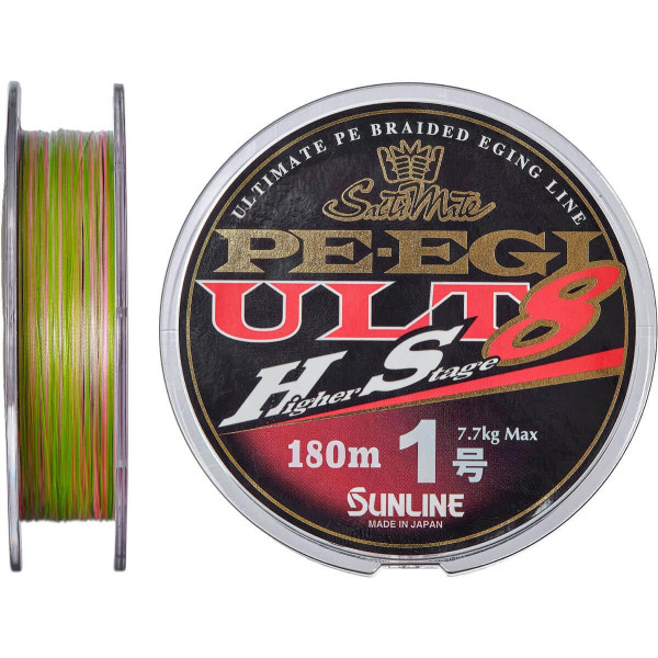 Cord Sunline PE EGI ULT HS8 180m #1.0/0.165mm 7.7kg