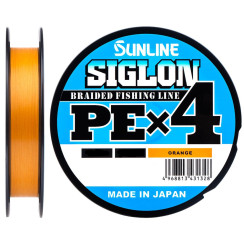 Cord Sunline Siglon PE x4 300m (orange) #1.7/0.223mm 30lb/13.0kg