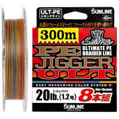 Cord Sunline PE-Jigger ULT x8 200m (multicolor) #2.0/0.235mm 35lb/15.5kg
