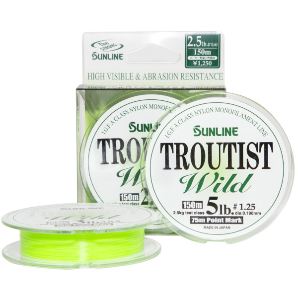 Леска Sunline Troutist Wild 150м #1.25/0.19мм 2.5кг