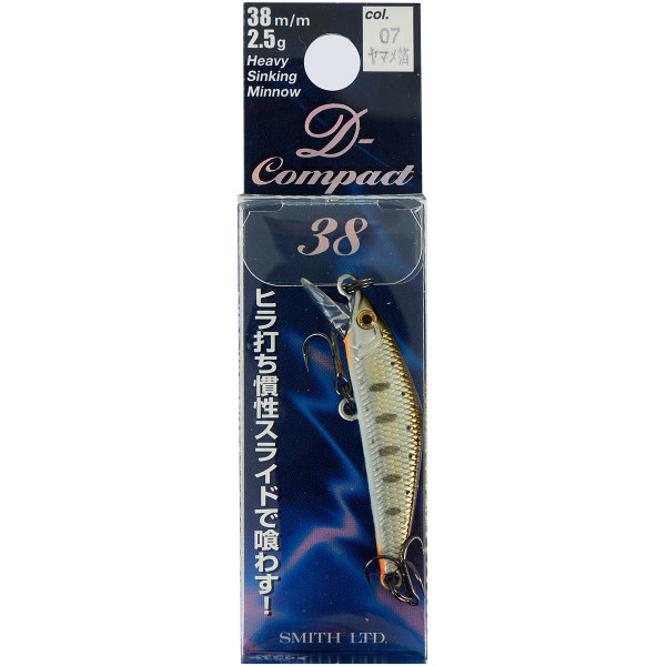 Воблер Smith D Compact 38мм 2.5g #07 Yamame foil
