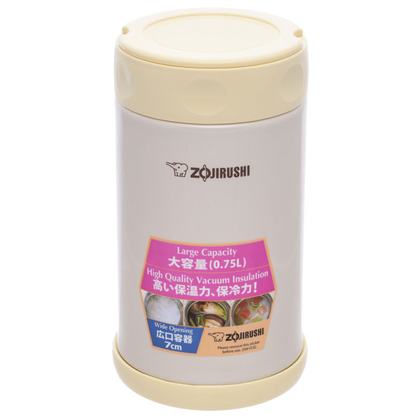 Food thermal container ZOJIRUSHI SW-FCE75YP 0.75 l color: beige