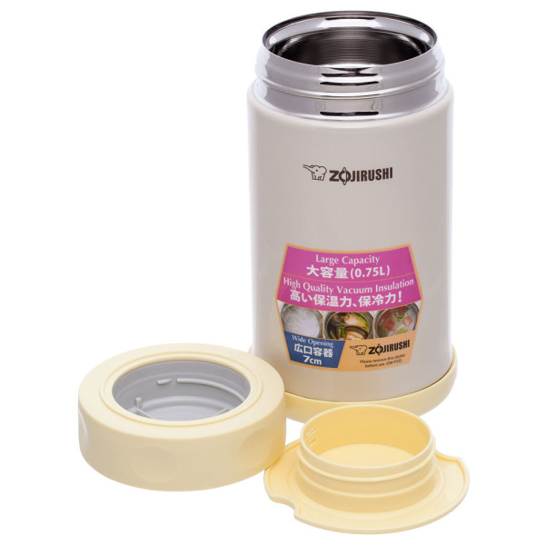 Food thermal container ZOJIRUSHI SW-FCE75YP 0.75 l color: beige