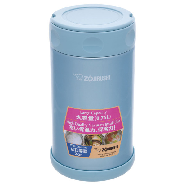 ZOJIRUSHI SW-FCE75AB 0.75 L Thermal Food Container, Blue
