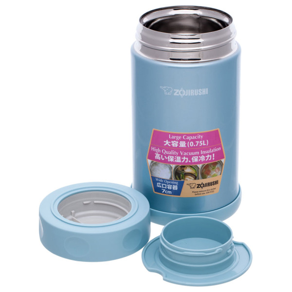ZOJIRUSHI SW-FCE75AB 0.75 L Thermal Food Container, Blue