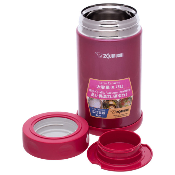 Термоконтейнер харчовий ZOJIRUSHI SW-FCE75PJ 0.75 л ц:малиновий