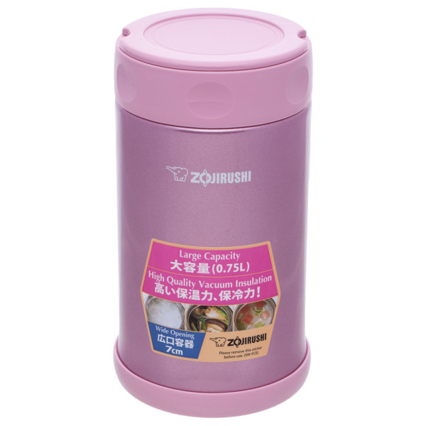 Пищевой термоконтейнер ZOJIRUSHI SW-FCE75PS 0.75 л ц:розовый