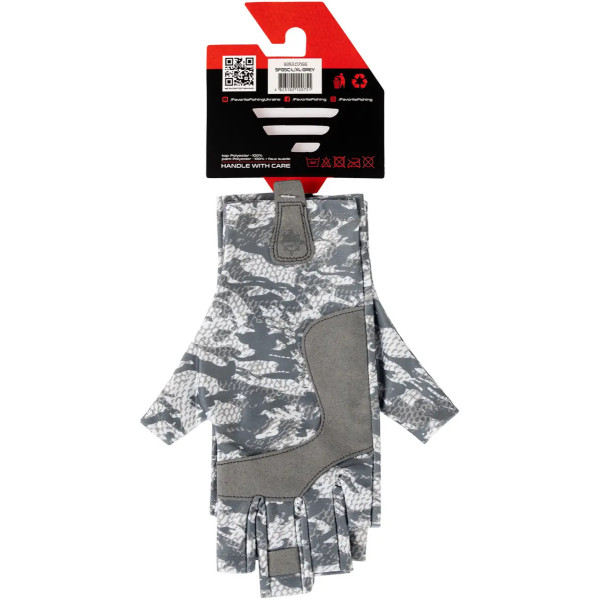 Перчатки Favorite Solar Fishing Gloves 5 Cut S/M ц:grey