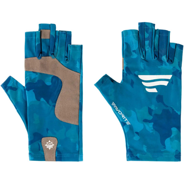 Favorite Solar Fishing Gloves 5 Cut L/XL (blue)