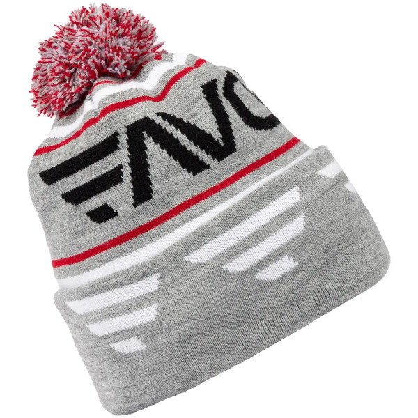 Favorite Pompon Hat 56 Gray Black Logo