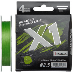 Cord Favorite X1 PE 4x 150m (l.green) #2.5/0.260mm 35lb/16.4kg