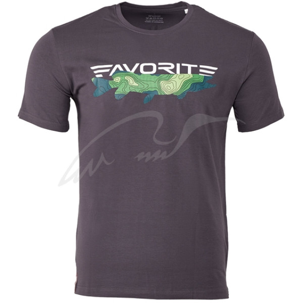 Футболка Favorite Pike+Logo S ц:gray