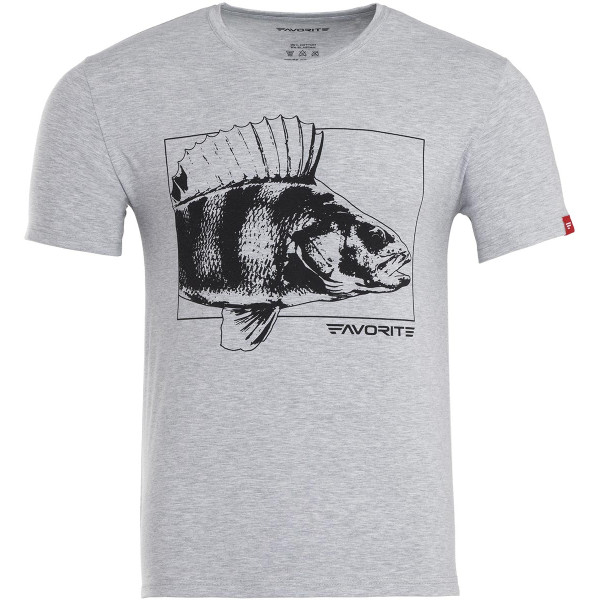 T-shirt Favorite Drawing Perch S Gray