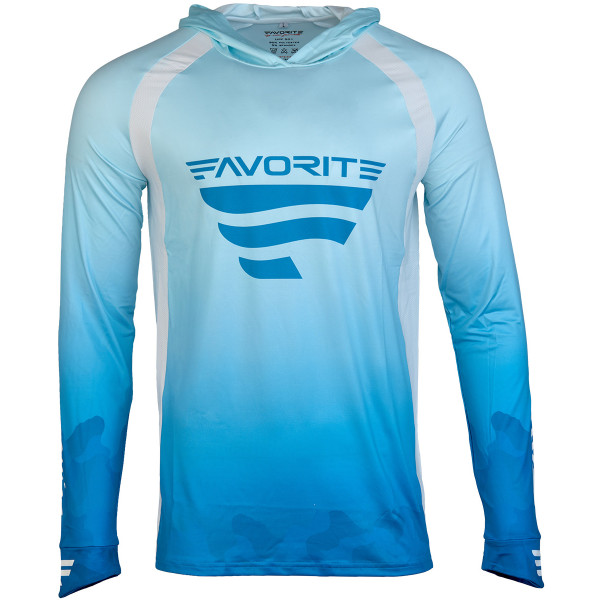 Реглан Favorite Hooded Jersey F Logo 3XL ц:голубой