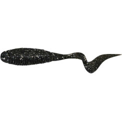 Jackall Rhythm Curly Silicone 5" HL Lame Black (5 pcs/pack)