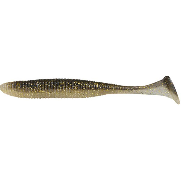 Силікон Jackall Rhythm Wave 3.8" Gold & Black Shad (7шт/уп)
