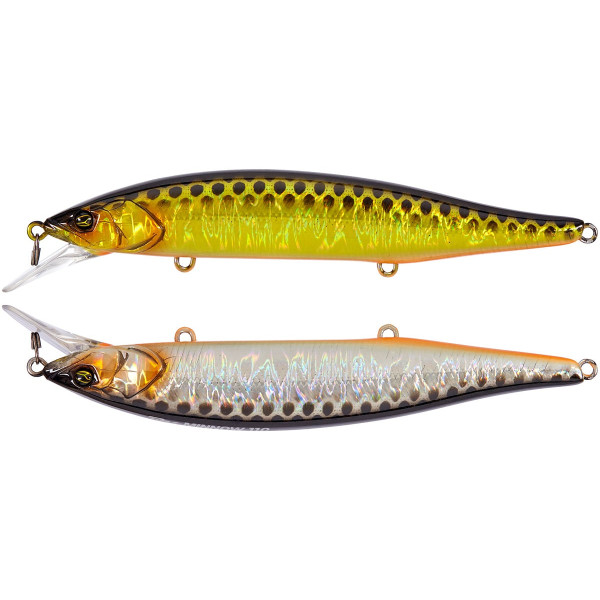 Wobbler Jackall RV-Minnow 110SP 110mm 16.3g HL Gold & Silver Black