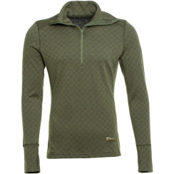 Thermowave Long Sleeve Turtleneck 1/2 zip. 3XL. Forest green