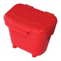 Коробка MTM Ammo Belt Pouch для патронів кал. 22 LR; 22 WMR та 17 HMR з кріпленням на пояс. Колір – червоний.