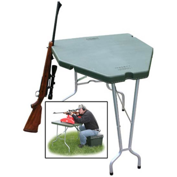 MTM Predator Shooting Table. Material: plastic/aluminum. Color: green.