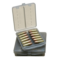 Коробка для набоїв MTM кал. 9мм; 380 ACP. Кількість – 18 шт. Колір - димчастий