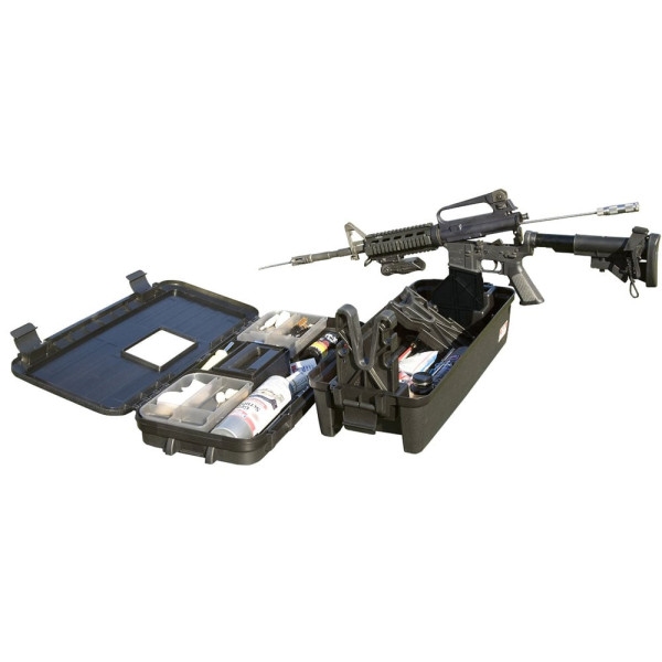 MTM Tactical Range Box field case for cleaning and maintaining AK/AR15. Black
