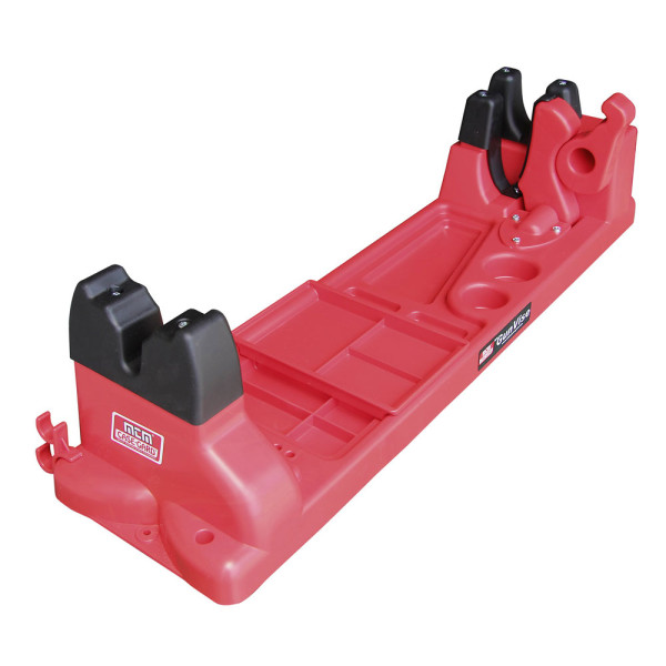 MTM Gun Vise Gun Cleaning Stand (with Organizer). Color: Red.