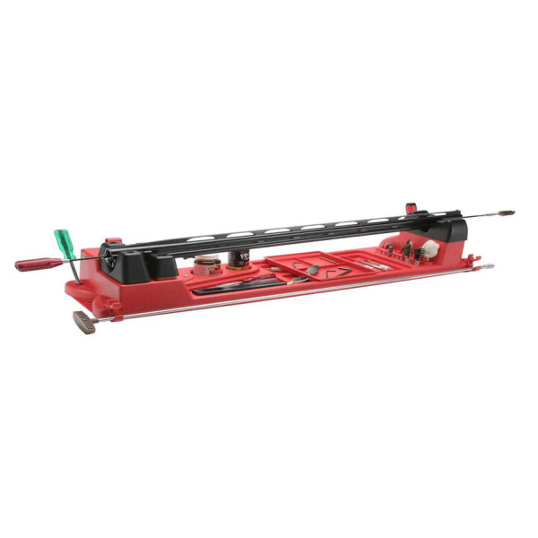 MTM Gun Vise Gun Cleaning Stand (with Organizer). Color: Red.