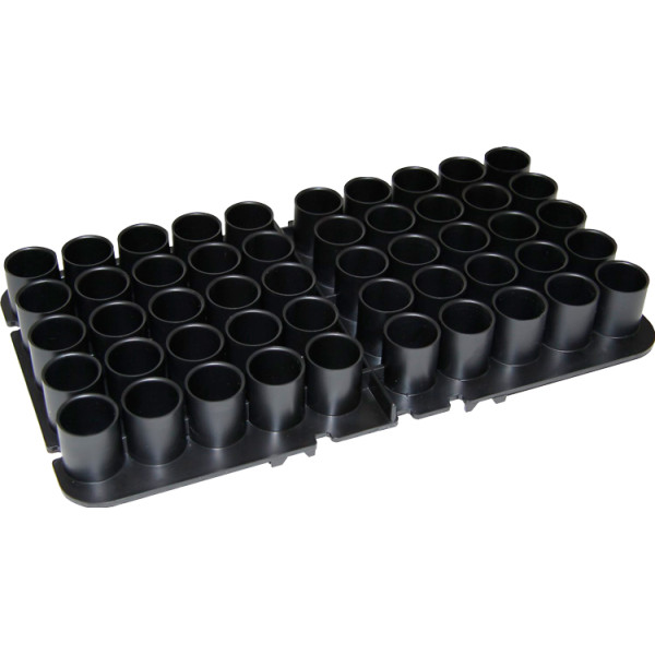 MTM Shotshell Tray for 50 16-gauge shotgun shells. Black.