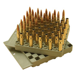 MTM compact universal cartridge stand for reloading. Color: gray.