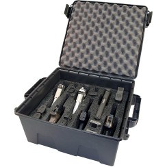 MTM case for 6 pistols and 12 magazines.